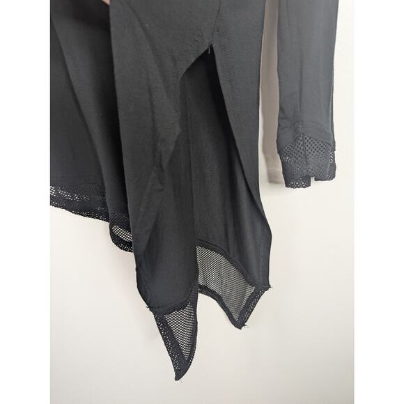 Killstar Black Manticore Asymmetrical Long Sleeve Mesh Tunic Top - Picture 6 of 11